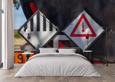 Dangerous goods - Hazardous Materials & Elevated Temperature Wall mural