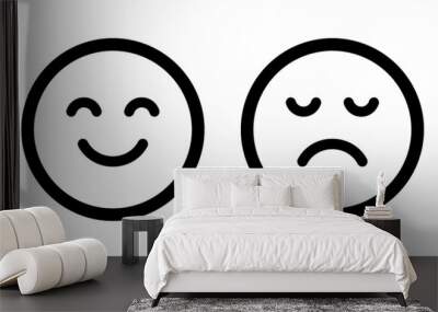 Happy and Sad  Wall mural