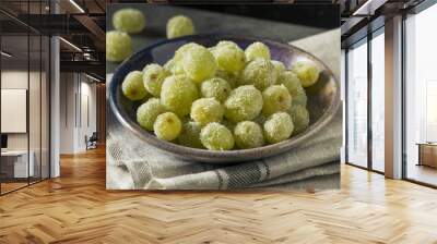 Boozy Sugared Prosecco Grapes Wall mural