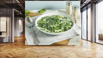 Creamy Homemade Creamed Spinach Wall mural