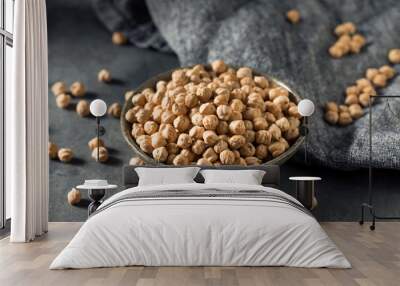 Dry Organic Chickpea Garbanzo Beans Wall mural