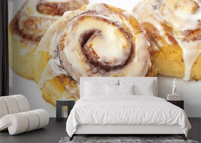 Fresh Homemade Cinnamon Rolls Wall mural