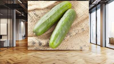 Fresh Organic Cucumber Wall mural