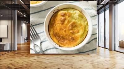 Homemade Egg and Cheese Souffle Wall mural