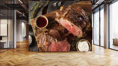 Homemade Grass Fed Prime Rib Roast Wall mural