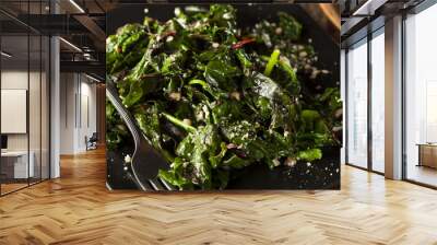 Homemade Healthy Sauteed Swiss Chard Wall mural