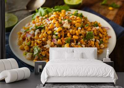 Homemade Mexican Corn Salad Wall mural