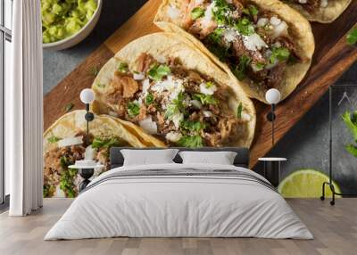 Homemade Pork Carnitas Tacos Wall mural