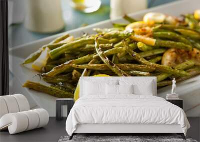 Homemade Sauteed Green Beans Wall mural