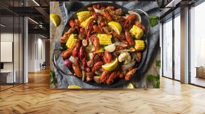 Homemade Southern Crawfish Boil Wall mural