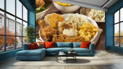 Homemade Southern Fried Chicken Wall mural