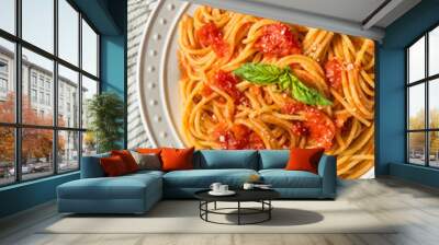 Italian Spaghetti al Pomodoro Pasta Wall mural