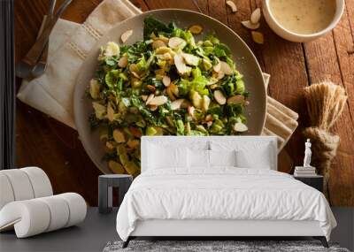 kale and brussel sprout salad Wall mural