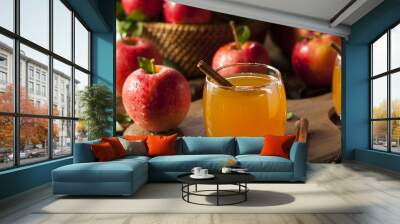 organic apple cider with cinnamon Wall mural