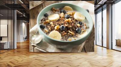 organic breakfast quinoa with nuts Wall mural