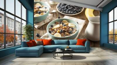 Organic Breakfast Quinoa with Nuts Wall mural