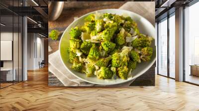 Organic Green Baked Romanesco Wall mural