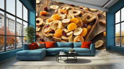 Organic Healthy Assorted Dried Fruit Wall mural