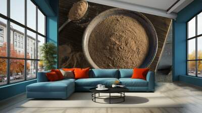 Organic Whey Chocolate Protein Powder Wall mural