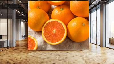 Raw Organic Caracara Oranges Wall mural