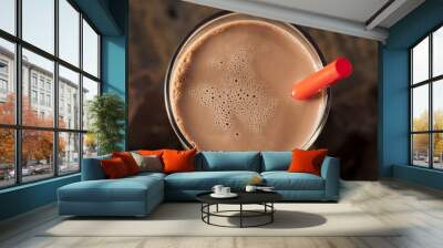 refreshing delicious chocolate milk Wall mural