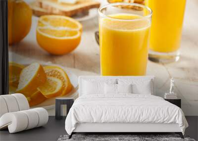 Refreshing Organic Orange Juice Wall mural