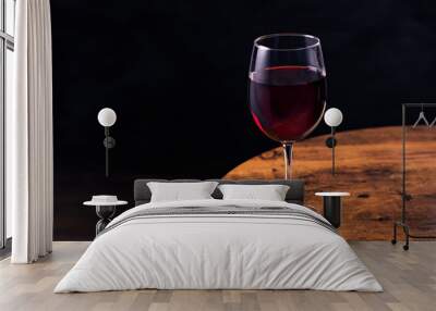 Refreshing Red Wine Glass Wall mural