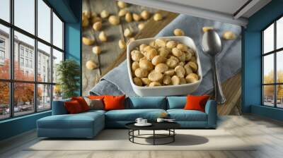 Roasted Macadamia Nuts with Sea Salt Wall mural