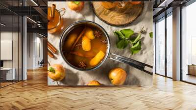 Warm Organic Mulled Apple Cider Wall mural