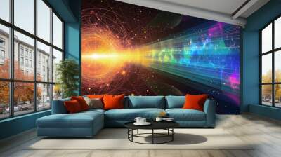 Light Spectrum Illustration Wall mural