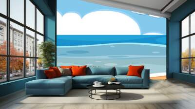 A panorama ocean landscape Wall mural