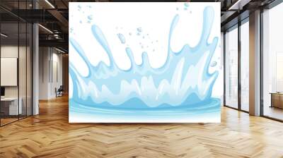 A water splash on white background Wall mural