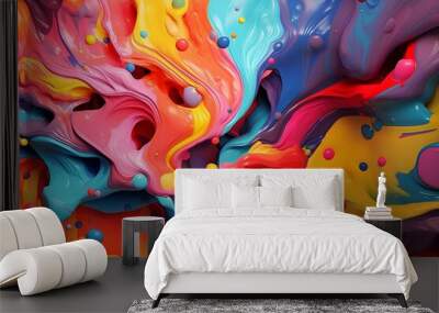 Abstract art paint background wallpaper  Wall mural