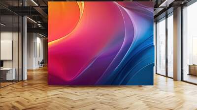 abstract design with a full spectrum of colors Wall mural