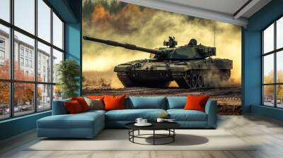 army military tank Wall mural