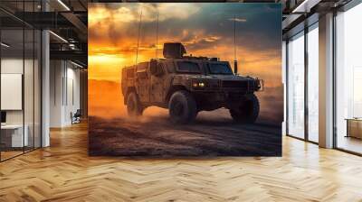 army military vehicle  Wall mural