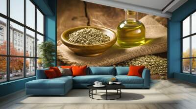 hemp seed oil Wall mural