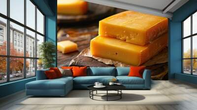 delicious bandel cheese Wall mural