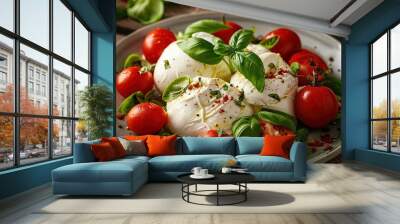 delicious burrata cheese  Wall mural