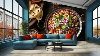 delicious chaat Wall mural