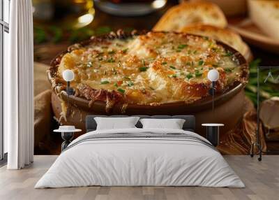 delicious french onion soup  Wall mural