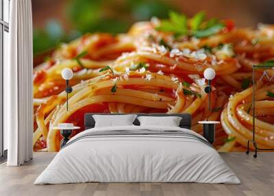 delicious spaghetti arrabbiata Wall mural