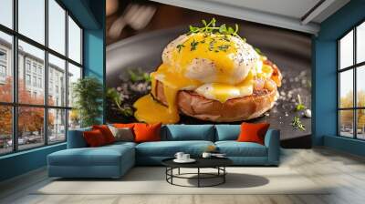 eggs benedict Wall mural