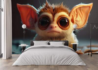 gremlin in modern 3D animation style Wall mural