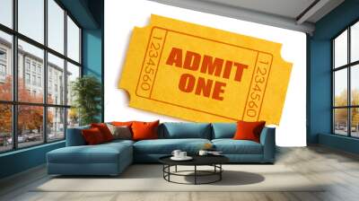 Admission ticket Wall mural