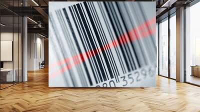 Barcode Wall mural