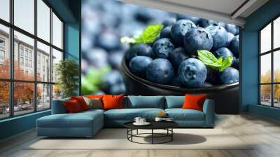 Blueberry Wall mural