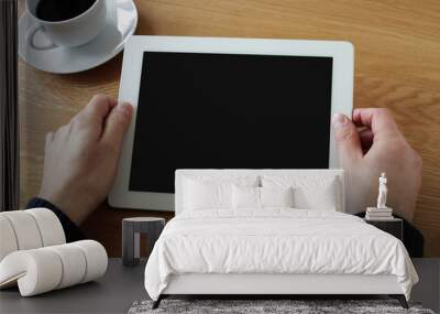 Digital tablet with blank screen Wall mural