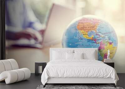 Global business and communications Wall mural