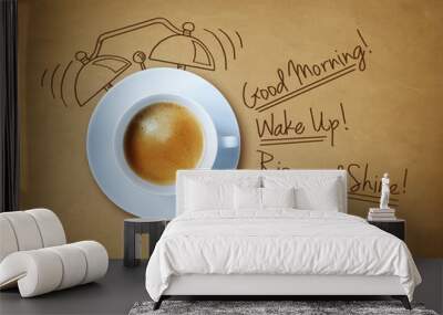 good morning coffee Wall mural